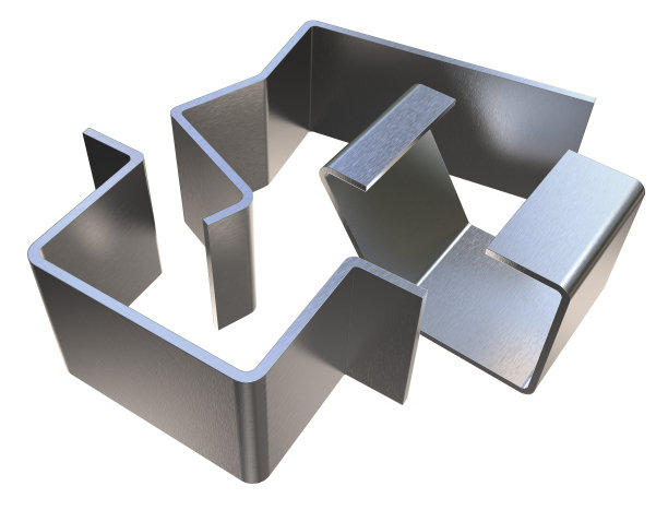 弯曲的金属零件图片下载