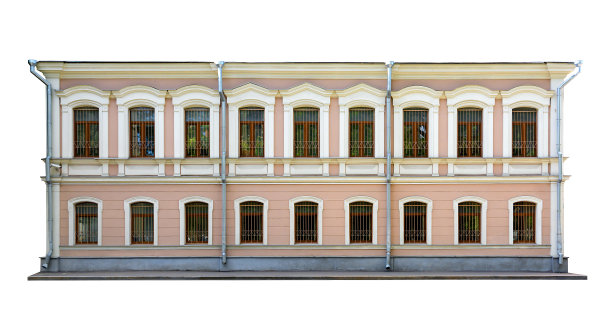 该建筑的外立面为古典风格。图片下载