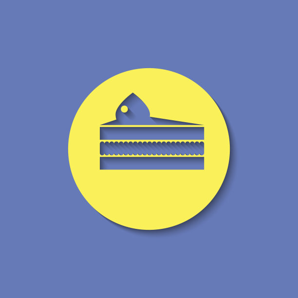 矢量块蛋糕图标。食物图标。Eps10图片下载