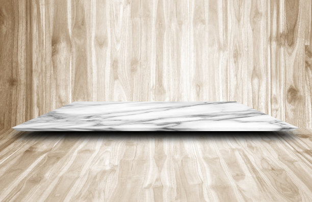 木墙，大理石台面用于展示产品图片下载