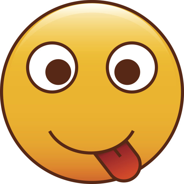 可爱的表情，微笑着伸出舌头。图片下载