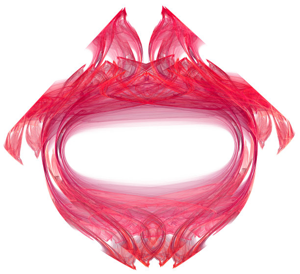 彩色抽象分形插画图片下载