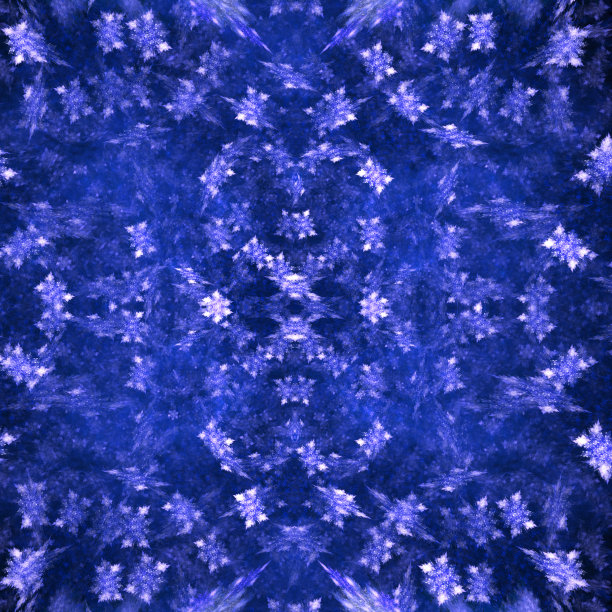 彩色抽象分形插画图片下载