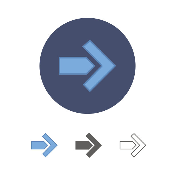 现代的箭头图标图片下载