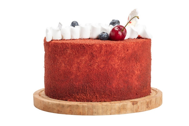 红色天鹅绒蛋糕图片下载