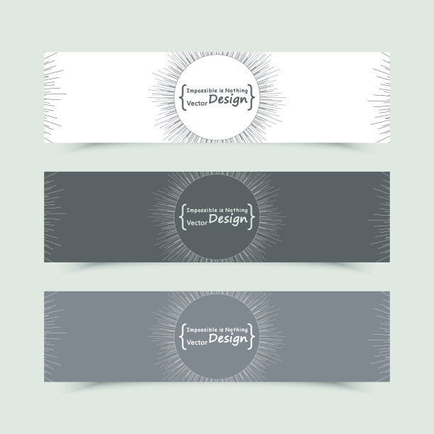 一组日落的传单在黑色和白色图片下载