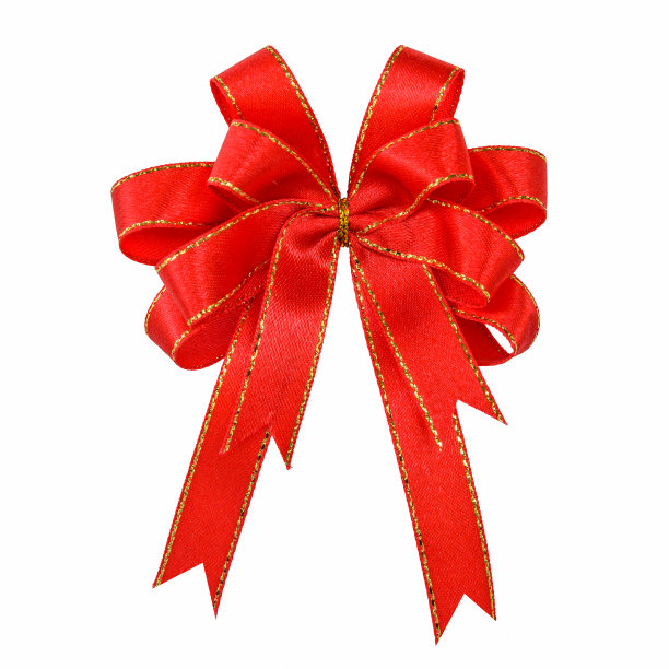 带红色的蝴蝶结图片下载