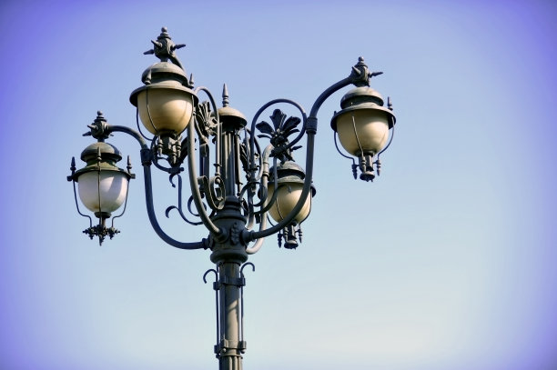 古董照明杆图片下载