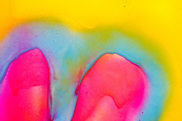 抽象彩色荧光蓝、黄、粉颜色图片下载