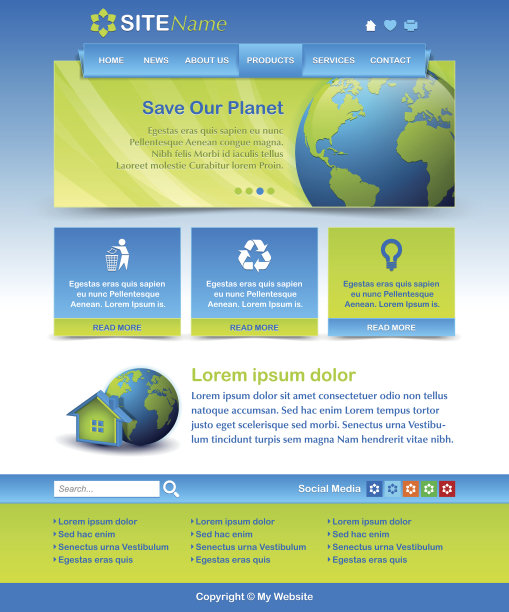 网站模板布局图片下载