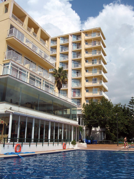 豪华酒店及泳池图片下载