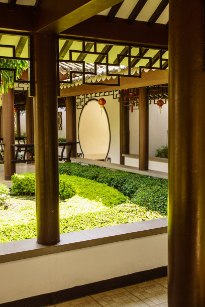 中国园林大门图片下载