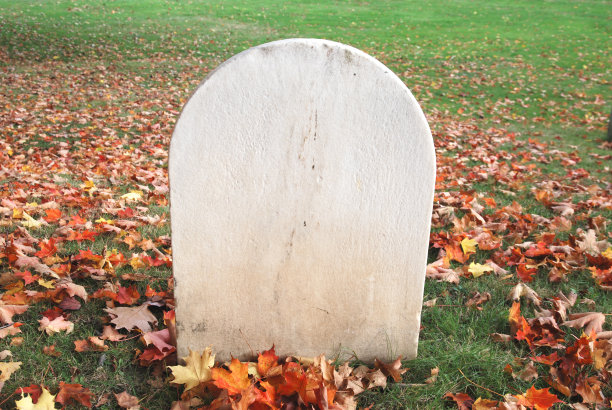 空白墓碑-水平素材图片