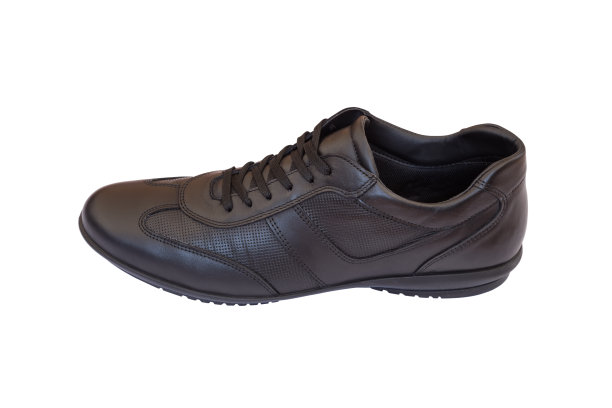 带鞋带的黑人皮鞋图片下载