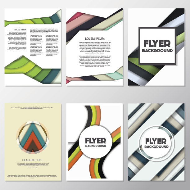 清新时尚背景传单风格背景设计模板图片下载