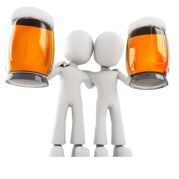 3d人与啤酒图片下载