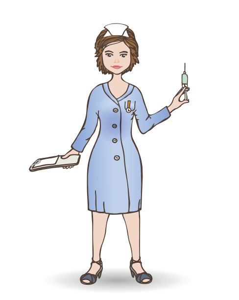 护士。矢量图图片下载