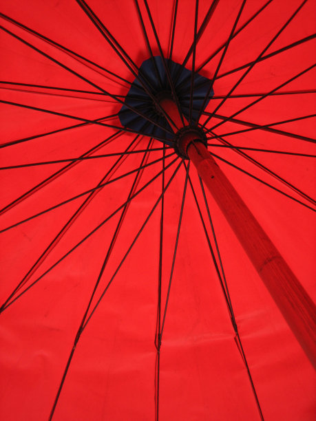 红色的雨伞,泰国图片下载