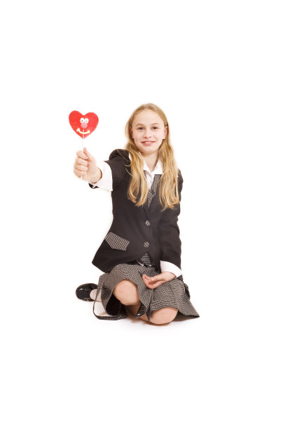 女孩和棒棒糖图片下载