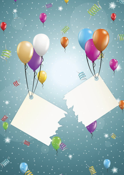 用空白纸放飞气球图片下载