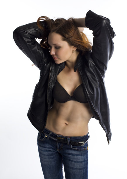 迷人的女孩特写图片下载