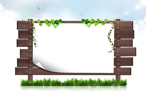 木板上的空白便条纸图片下载