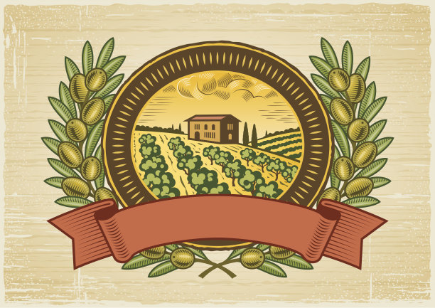 收获橄榄标签图片下载