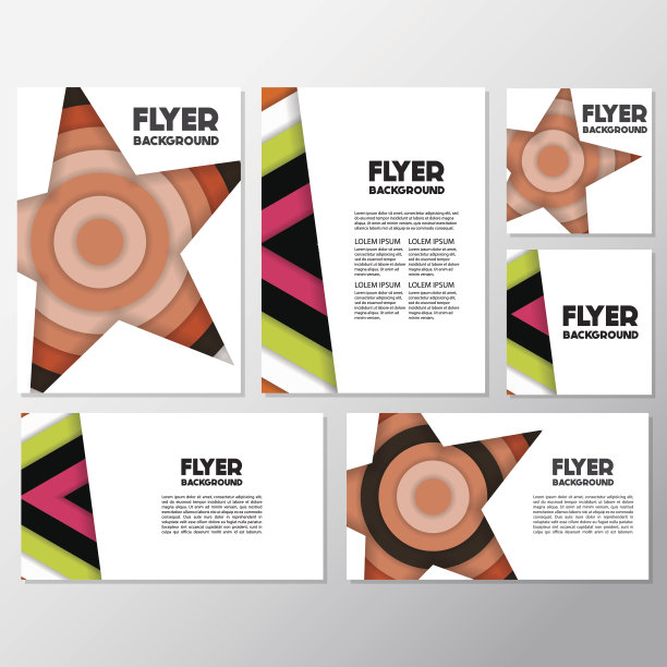 清新时尚背景传单风格背景设计模板图片下载