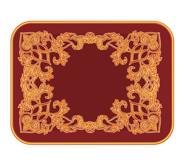 镀金装饰的名片图片下载