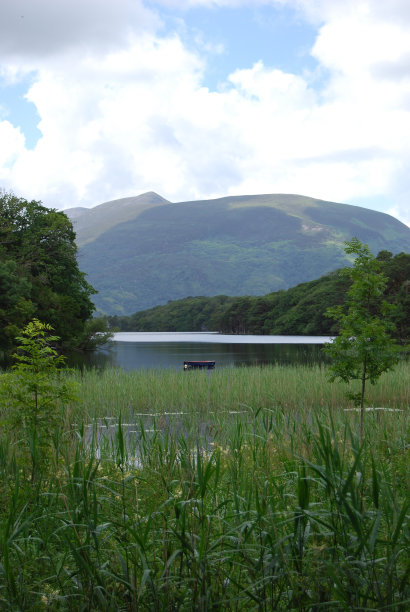 湖上的小船图片下载