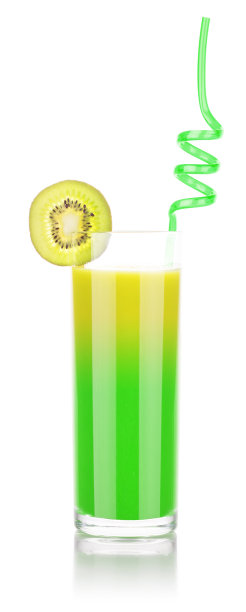 玻璃杯里的奇异果冰沙图片下载