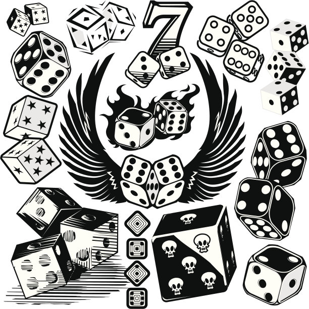 骰子设计元素素材图片