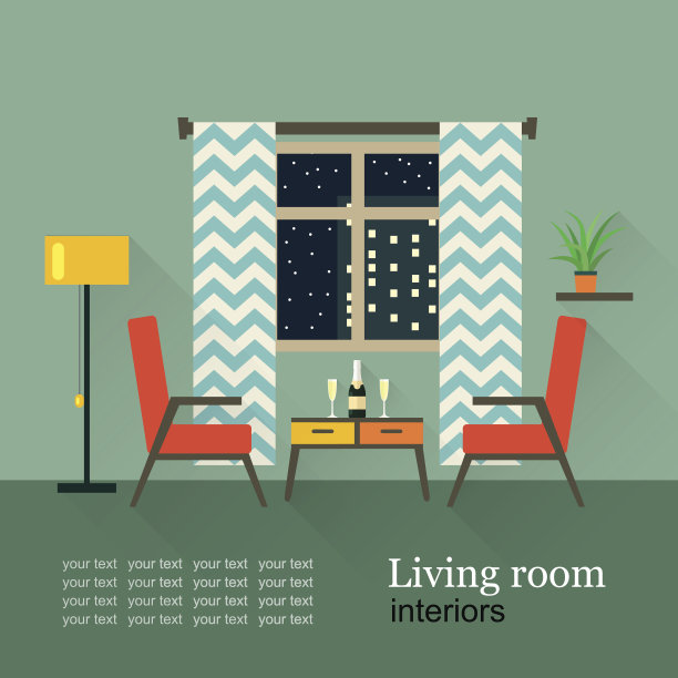 香槟之夜浪漫约会。矢量平面插图图片下载