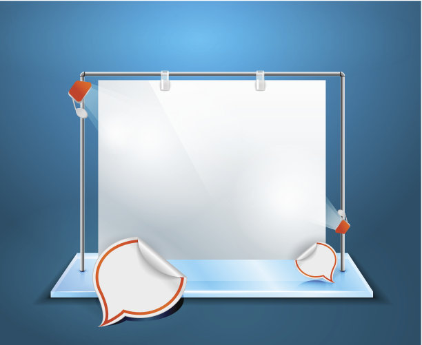 矢量海报陈列室图片下载