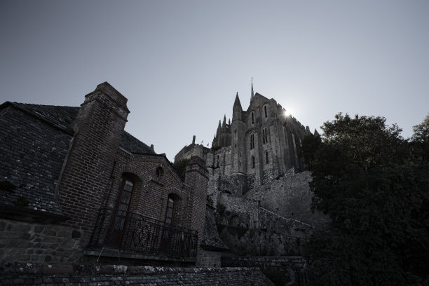 法国诺曼底圣米歇尔图片下载