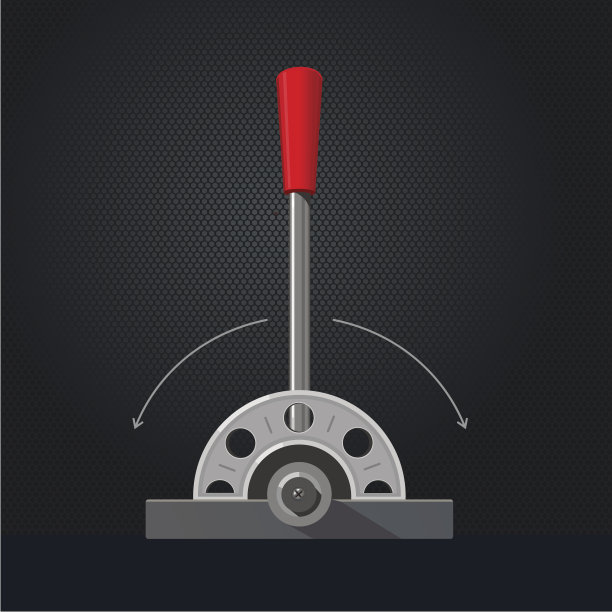 现实的金属杆。的开关。图片下载