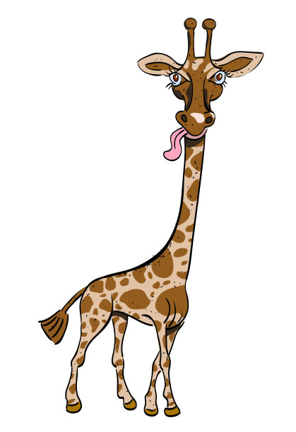 长颈鹿卡通形象图片下载