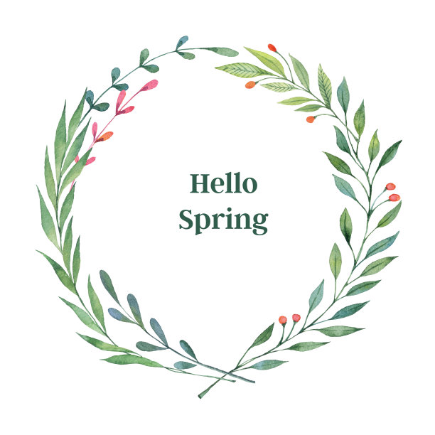 叶子插画素材ID：158741908