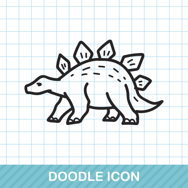 恐龙涂鸦素材图片