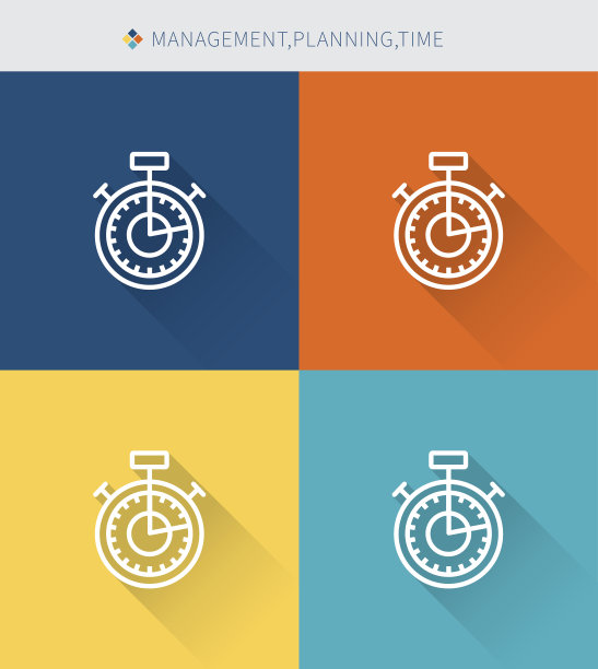 细线图标集管理和规划图片下载