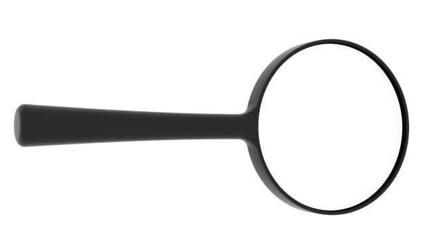 黑色的放大镜玻璃图片下载