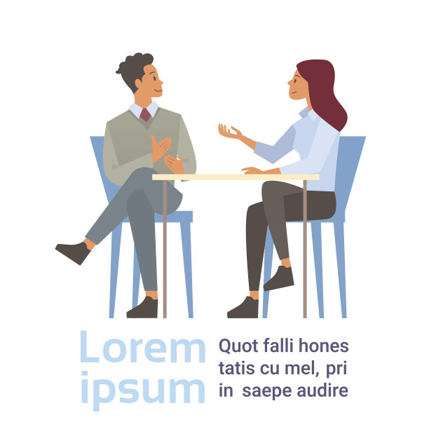 商务人士聊天聊天，坐着交流素材图片