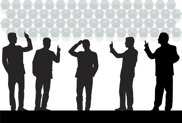 业务人员。轮廓的概念。图片下载