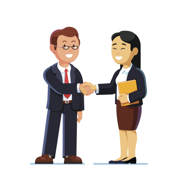 女商人和女商人握手图片下载