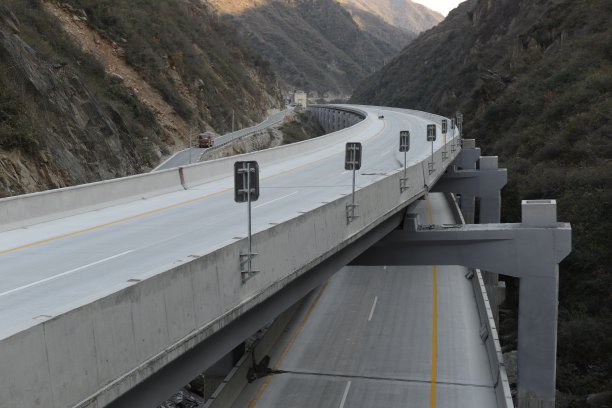 宽阔的公路，中国。图片下载