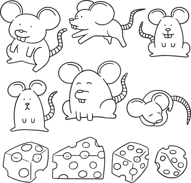 鼠矢量图素材ID：158780944