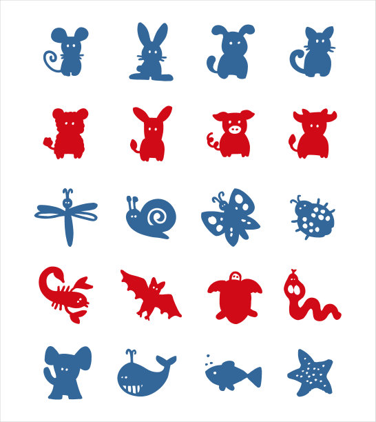 颜色块图标设置-动物1图片下载