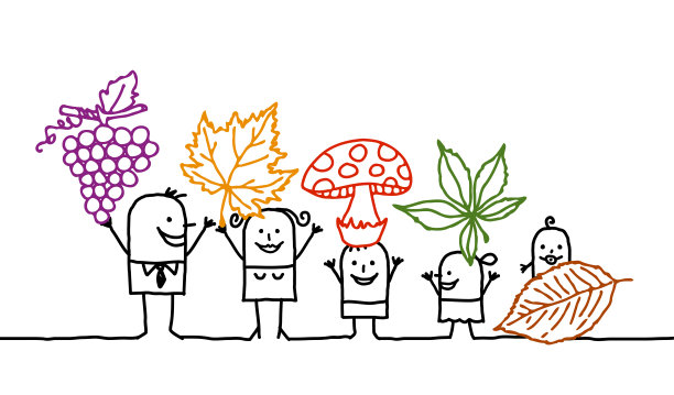 家庭&秋天的自然图片下载