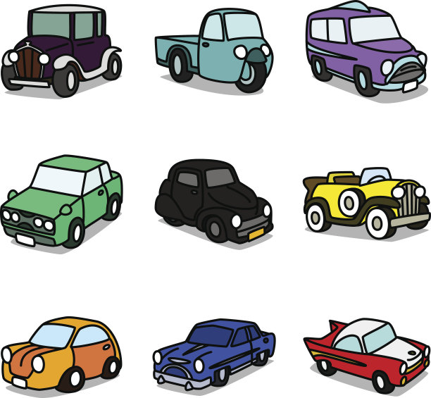 卡通经典车图片下载