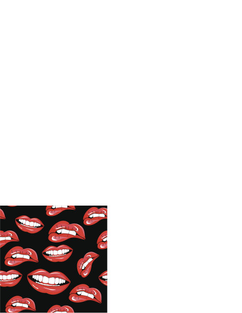 嘴唇无缝模式图片下载